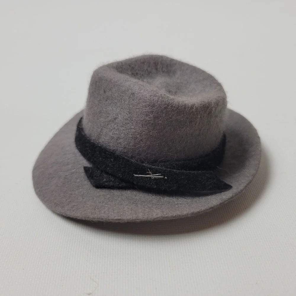 Vintage Champ Hat Miniature Salesman Sample Grey Felt Fedora with Original Box
